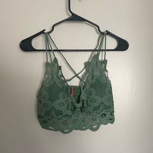 Hunter green Lacey top